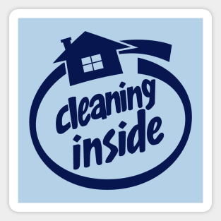 Funny Logo Parody House Spring Cleaning Quotes Magnet